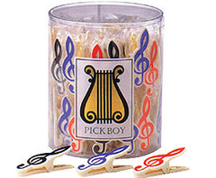 Pickboy Clips-Clef Shape Tub of 50