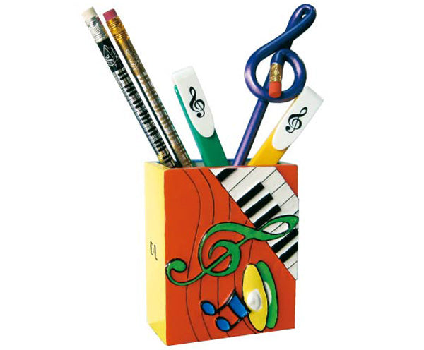 Pen Holder-Green Clef