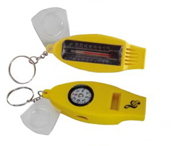 Whistle W/Compass/Therm/Magnif Clef