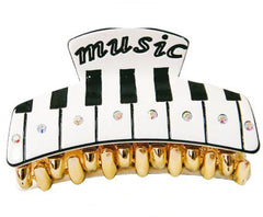 Hair Clip (Each)-Piano Keys