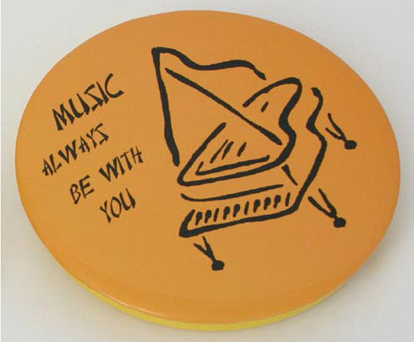 Money Deposit Can-Yellow w/Piano