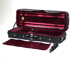 TG Oblong Violin Case-Hill Style Blk/Wine