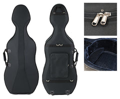 TG Lightweight Cello Case with wheels - Black 4/4