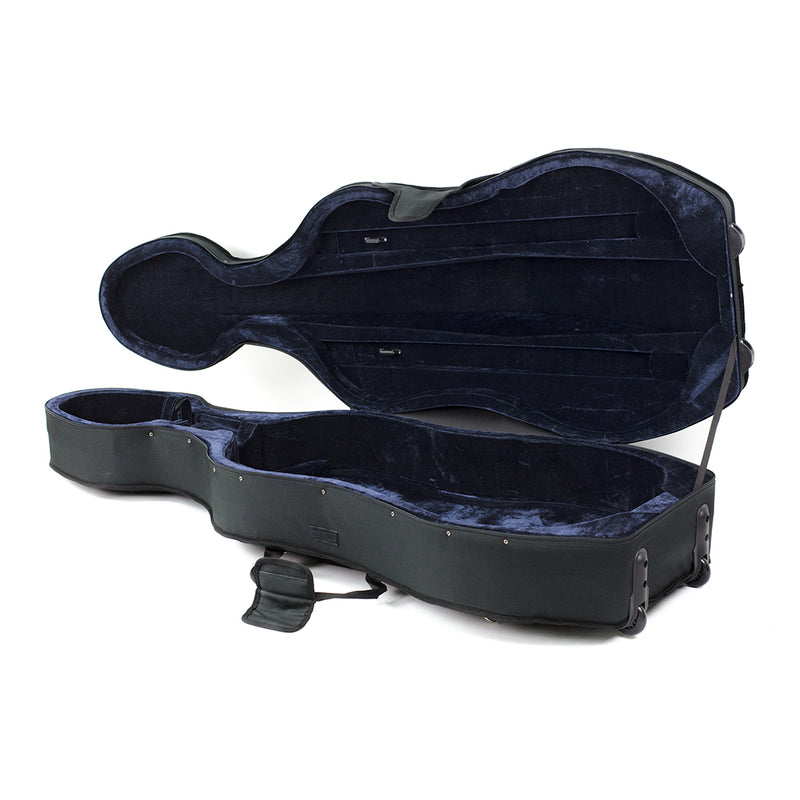 TG Lightweight Cello Case with wheels - Black 1/2