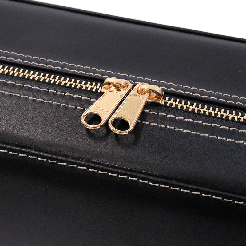 HQ Prestige Italian Leather Oblong Violin Case - Black