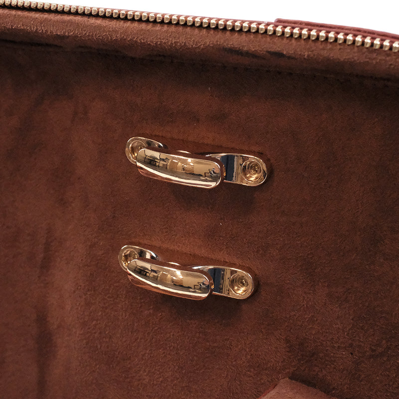 HQ Prestige Italian Leather Oblong Violin Case - Brown