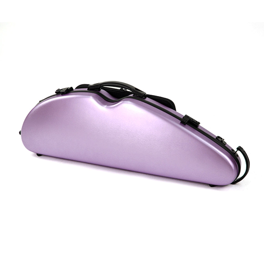 HQ PC Half Moon Violin Case Brushed Mauve