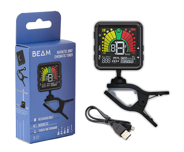 BEAM Clip-on Metro/Tuner-Rechargeable B-01