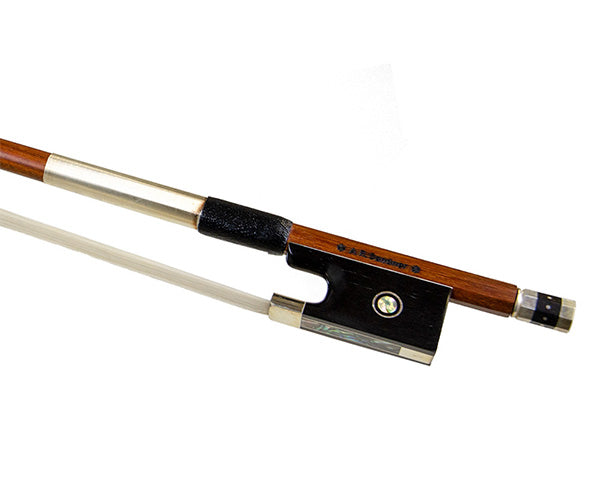 Violin Bow-Sandner Pernambuco Round Inlaid/Silver