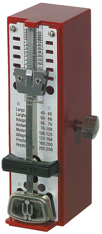 Wittner Taktell Super-Mini Series Metronome in Ruby Colour