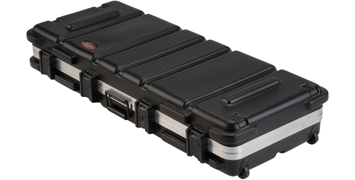 SKB 1SKB-4214W 61-Note Vacuum-formed Keyboard Case w/wheels TSA Locking trigger latch - 42.75