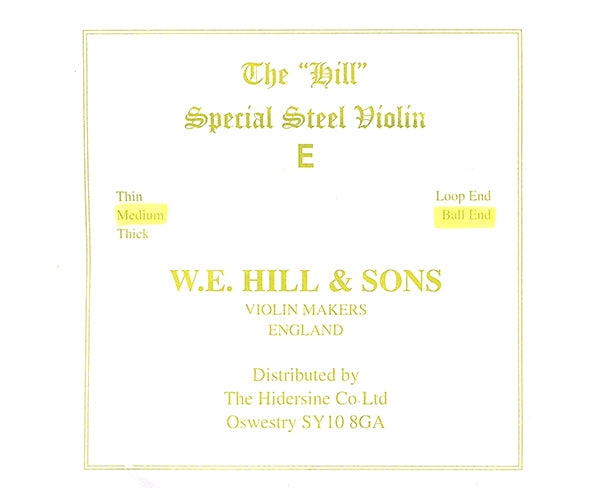Hill Special Violin E-Medium Ball