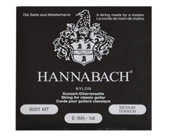 Hannabach Single BLK/Medium ClearNylon E 1st 8001