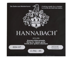 Hannabach Single BLK/Medium Silver D 4th 8004