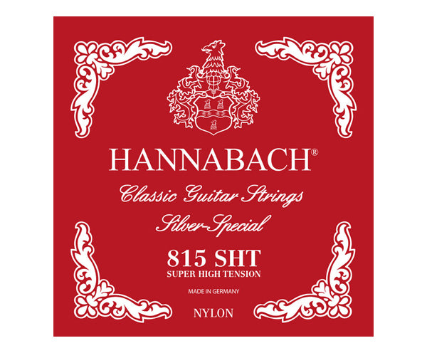 Hannabach Classical 815SHT Silver Special Set - Red (Super High Tension)