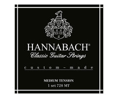 Hannabach Classical 728MT Custom Made Set - Black (Medium)