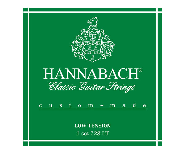 Hannabach Classical 728LT Custom Made Set - Green (Low Tension)