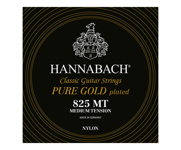 Hannabach Classical 825MT Pure Gold Set - Black (Medium)