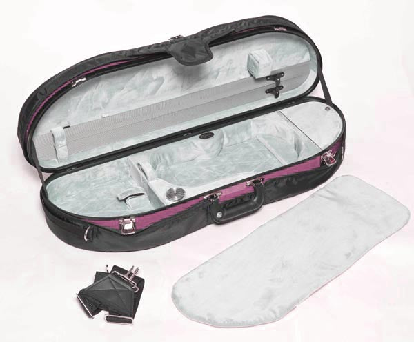 Bobelock Halfmoon Vln Case - Bobelock F/Glass - Pink
