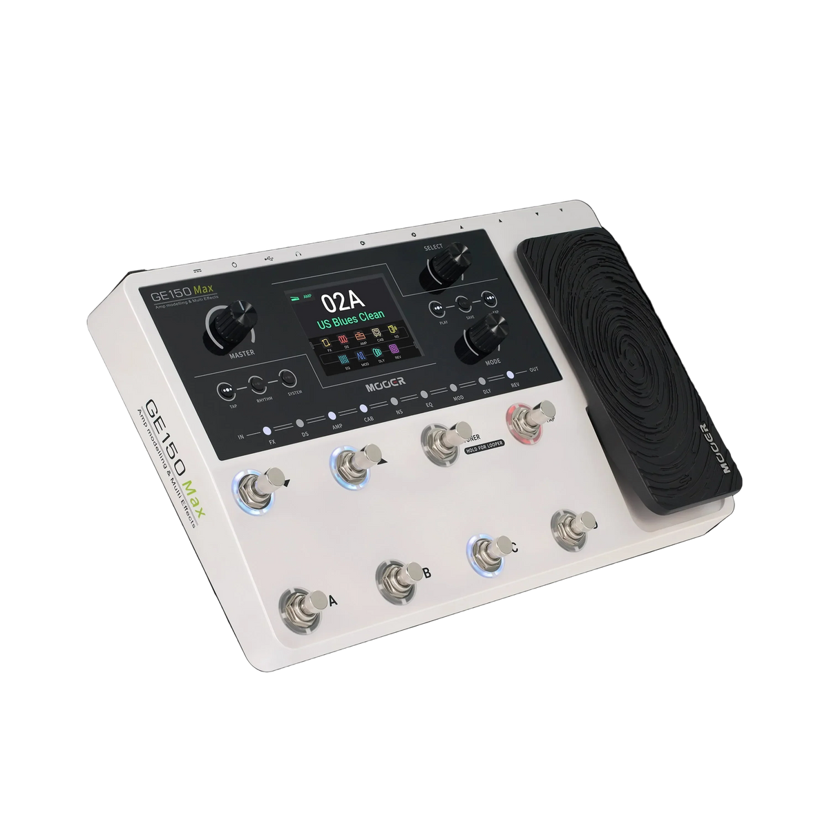 Mooer GE-150 Max Guitar Multi-Effects Processor (White)