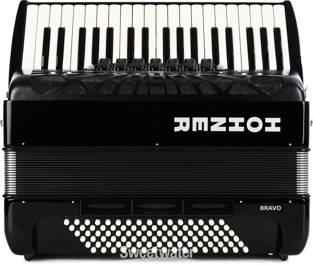 Hohner BRAVO III 96, SILENTKEY, BLACK