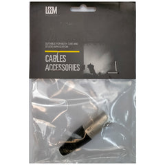 Leem Male XLR Cable Connector in Nickel (Pk-1)