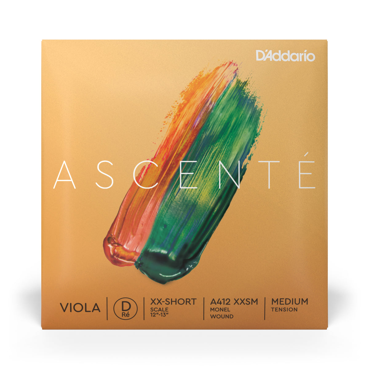 D'Addario Ascenté Viola D String, Extra-Extra-Short Scale, Medium Tension