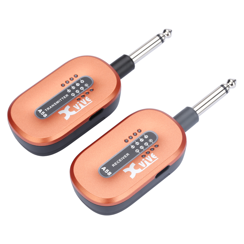 Xvive A58 Guitar Wireless System - 5.8Ghz, Orange
