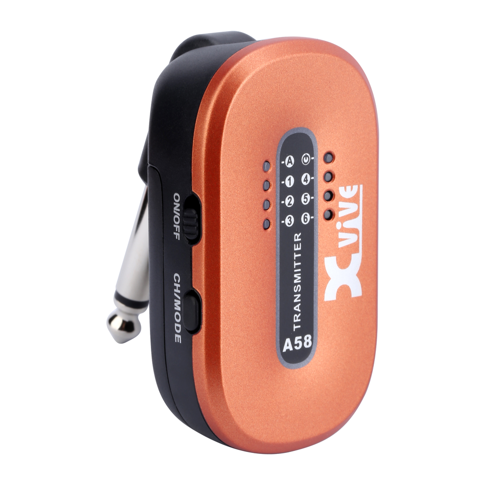 Xvive A58 Guitar Wireless System - 5.8Ghz, Orange
