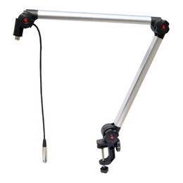 Alctron MA614 Heavy Duty Desk Mountable Broadcast Microphone Stand - Silver