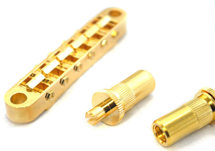 Gotoh GE103BT Tune-O-Matic Electric Guitar Bridge (Nashville) in Gold Finish