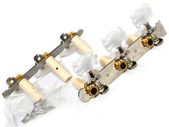 GT LA Series Classical Guitar Tuning Machines on Plate in Chrome Finish (3+3)