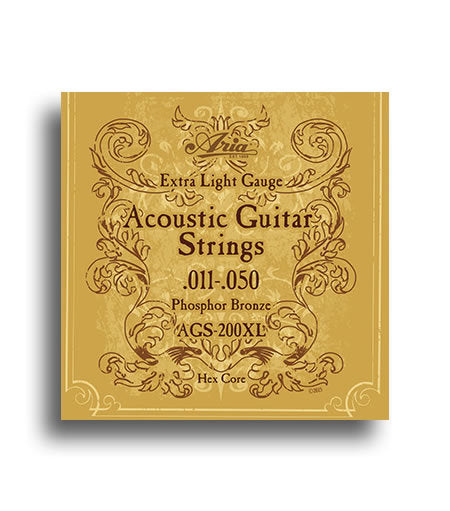 Aria Phosphor Bronze Extra Light Gauge Guitar String Set (11-50)