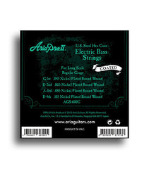 Aria Electric Bass Regular Gauge Long Scale Coated String Set (45-105)