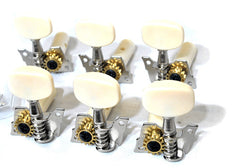 GT LA Series Classical Guitar Tuning Machines in Nickel Finish (3+3)