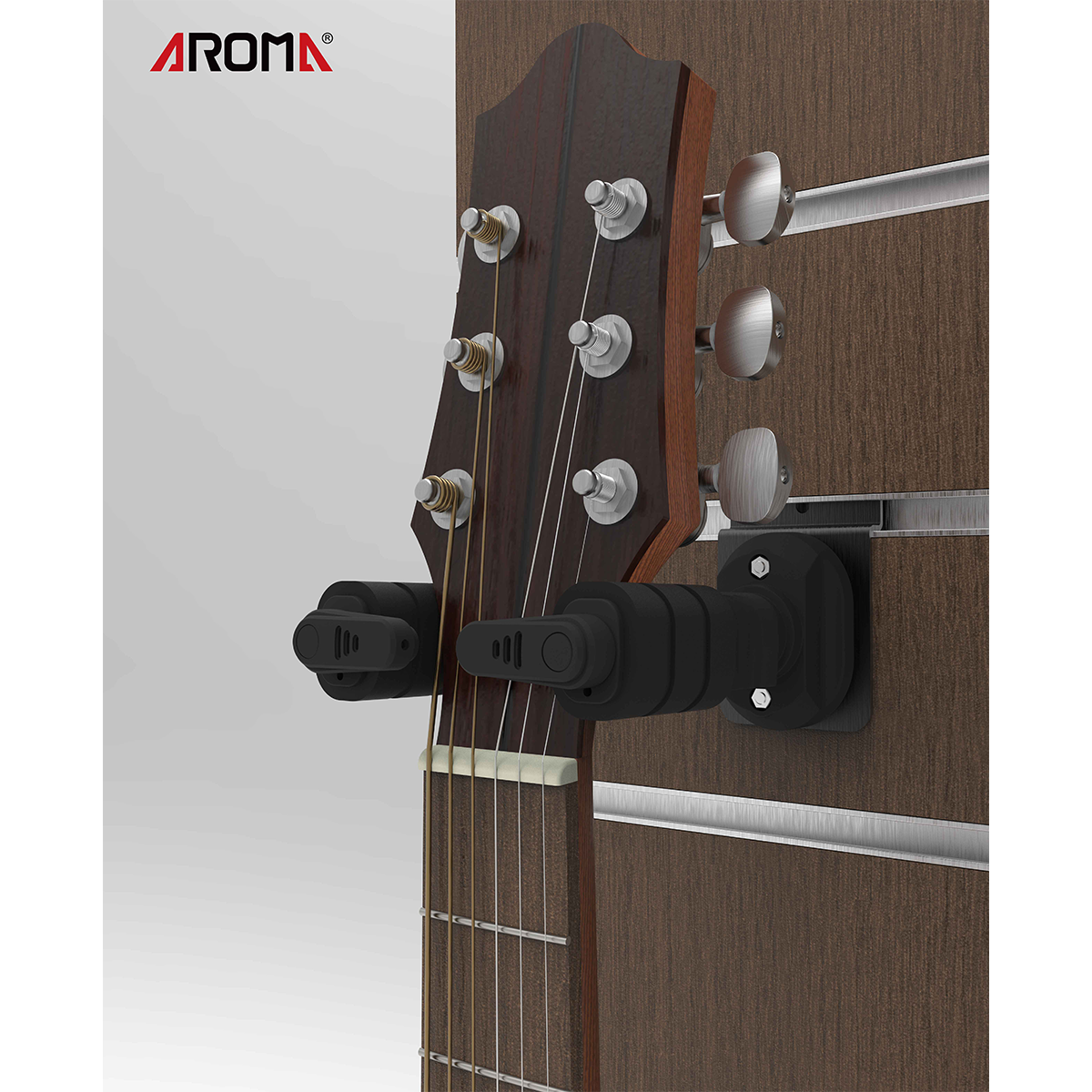 Aroma Locking Guitar Wall Hanger Slat Wall Mount [AH-89S]