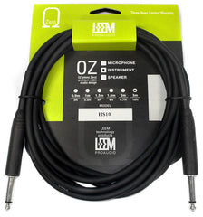 Leem 10ft Heatshrink Instrument Cable (1/4