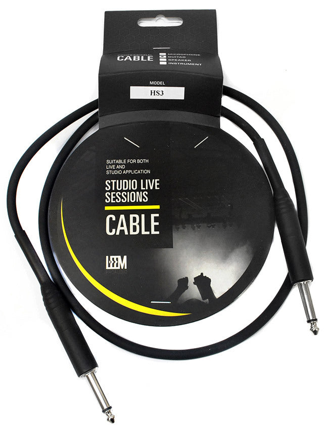Leem 3ft Heatshrink Instrument Cable (1/4