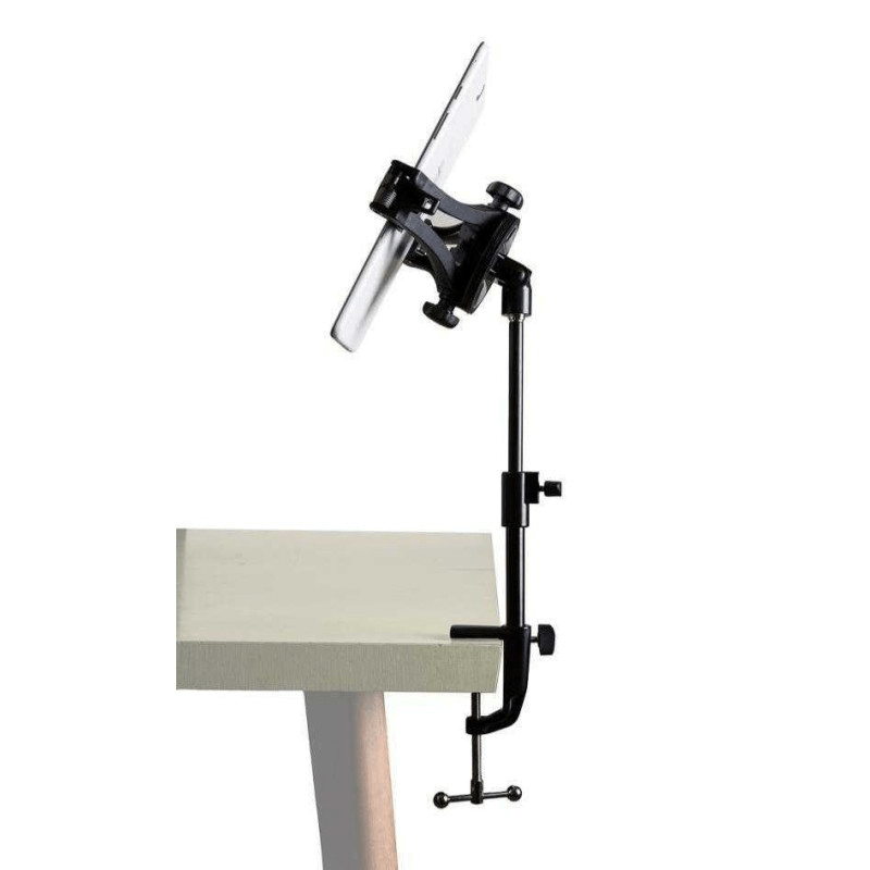 AirTurn Desktop Clamp with Manos Uni Tablet Holder