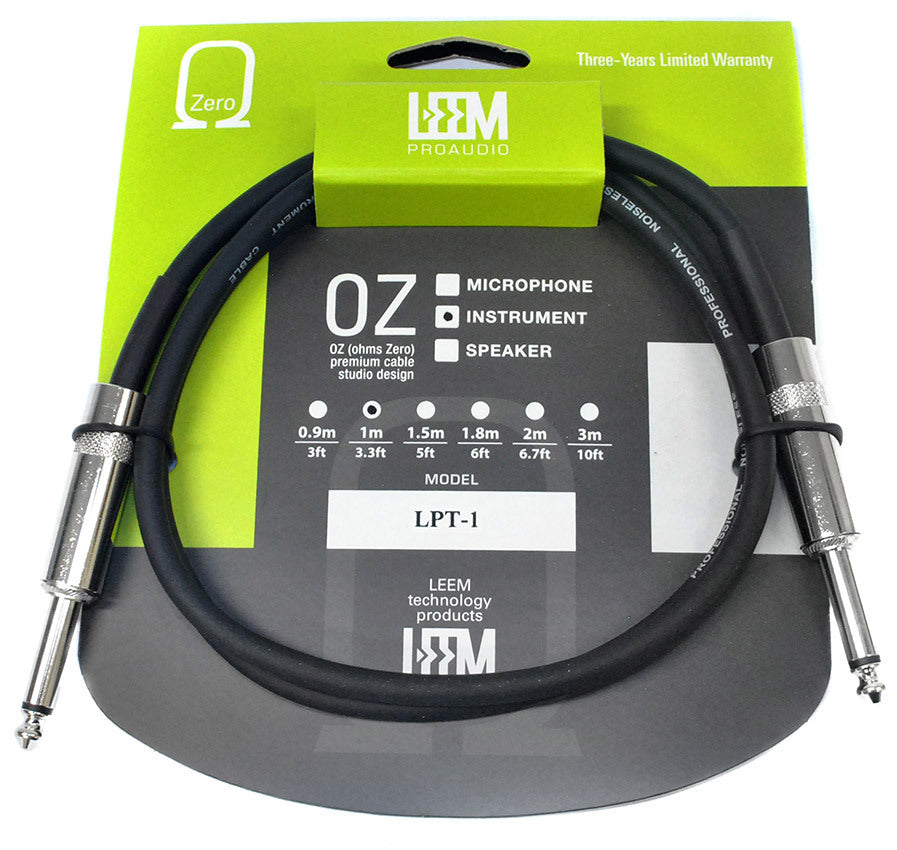 Leem 3ft Deluxe FX Pedal Patch Cable (1/4