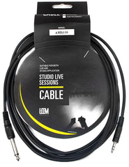 Leem 10ft Interconnect Cable (3.5mm Straight TRS - 1/4