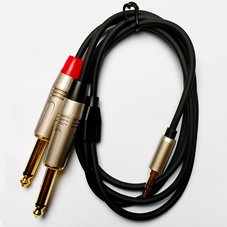 Leem 10ft Audio Cable (3.5mm Stereo Plug - 2 x 1/4" Straight TS)