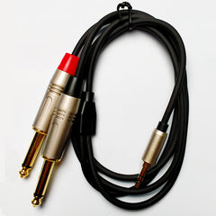 Leem 10ft Audio Cable (3.5mm Stereo Plug - 2 x 1/4