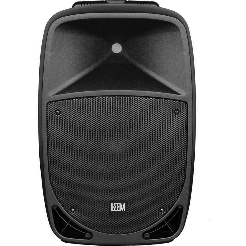 Leem PR-12HR Rechargeable Portable PA Speaker, Active 120W, 2-Way, 12" PA Speaker System with Wireless Mics
