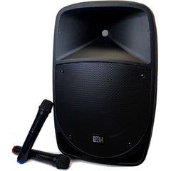 Leem PR-12HR Rechargeable Portable PA Speaker, Active 120W, 2-Way, 12