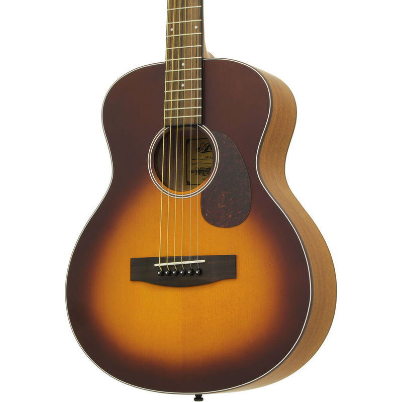 Aria 100 Series "Lil' Aria" Short Scale Acoustic Guitar in Matte Tobacco Sunburst