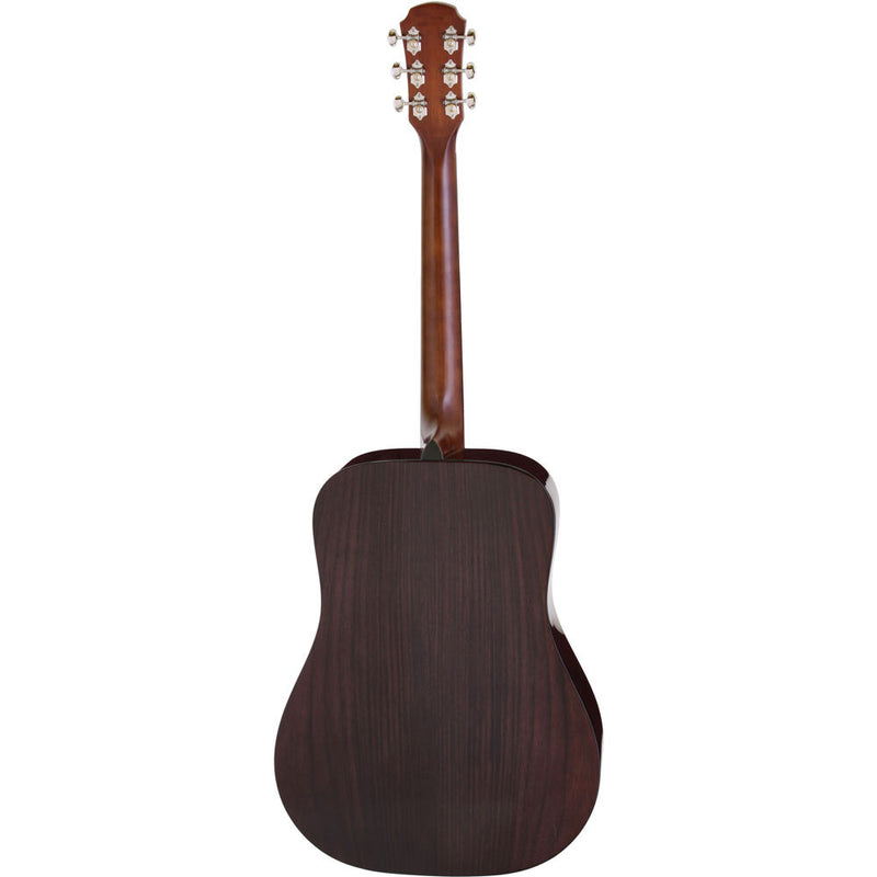 Aria 200 Series Dreadnought Body Acoustic Guitar in Natural Gloss