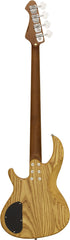 Aria 313MK2 Detroit Series 4-String Fretless Bass Guitar in Open-Pore Natural Finish