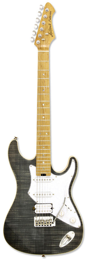 Aria 714-MK2 Fullerton Series Electric Guitar in Black Diamond