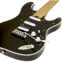 Aria 714-DG Fullerton Tribute Collection Electric Guitar in Black